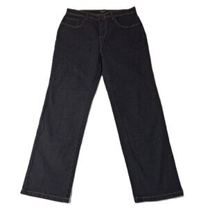 George Jeans Mid-Rise Bootcut Dark Blue Wash Denim Jeans Size 10P Vintage